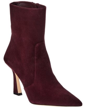 Stuart Weitzman Vinnie Zip Suede Bootie 85