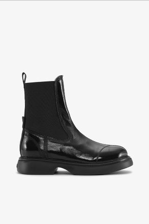 Ganni Black Mid Chelsea Boots - Size 13
