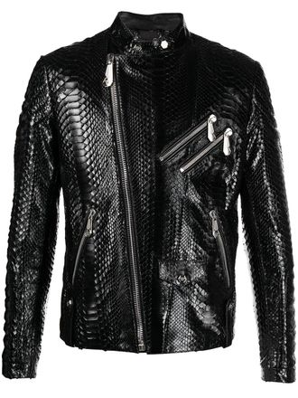 Philipp Plein Giacca biker Rock PP - Nero