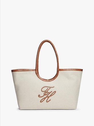 Tommy Hilfiger Pure Linen Canvas Tote Bag