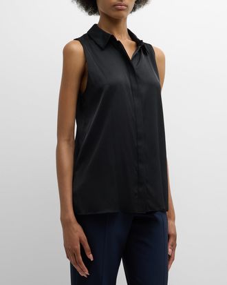 Kobi Halperin Celine Sleeveless Georgette Blouse
