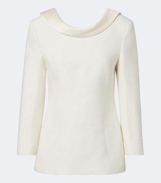 R&oacute;he R&oacute;he Satin-trimmed blazer