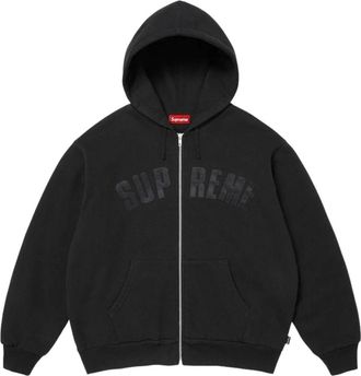 SUPREME FW26 Arc Thermal Lined Zip Up Hooded Sweatshirt Black SUP-FW26-074-BLK