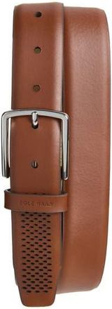 Cole Haan Perforated Leather Belt in British Tan at Nordstrom Rack, Size 36