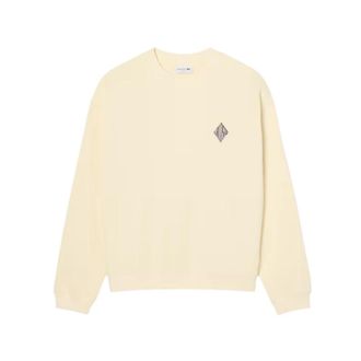 Lacoste Double-Faced Piqu&eacute; Sweatshirt - Heren - Sweatshirts - Beige - M - Katoen - Hoodies & sweatvesten