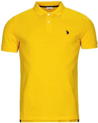 U.S.Polo Association Gele Polo Shirt Korte Mouw - Heren - Polos - Geel - M - Katoen - Tops