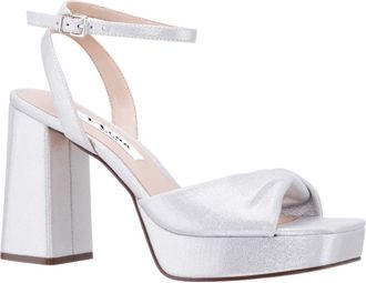 Nina Stacie Sandal in True Silver at Nordstrom, Size 8.5