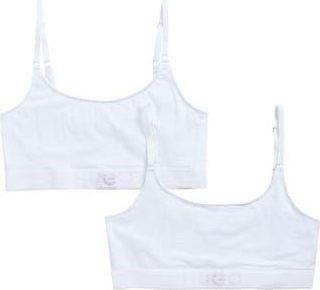 BOSS Pack of 2 Twin Easy Bralettes in White at Nordstrom Rack, Size X-Large