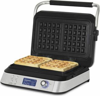 H.Koenig Hkoenig - Gofrera Programable, Pantalla Lcd, 5 Programas, 7 Niveles De Dorado, 1600w - Ref. Gfx800
