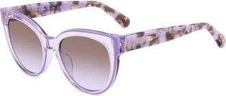 Kate Spade New York Javana/G/S Asian Fit B3V/QR Womens Sunglasses Purple Size 53