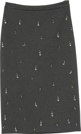 Semicouture Ernesta Midi Rok - Dames - Midirokken - Grijs - L - Rokken
