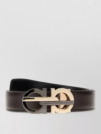Ferragamo double strap belt adjustable length design