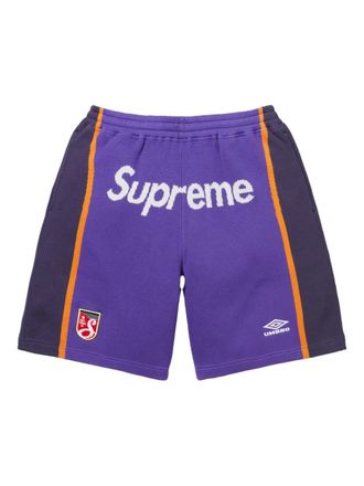 SUPREME x Umbro Knit Soccer SS25 - Purple shorts - men - Fabric - M