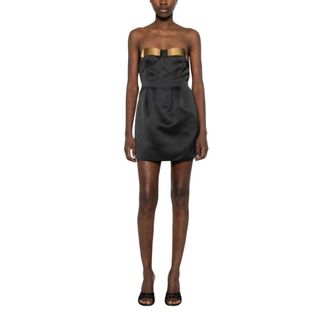 Elisabetta Franchi Party Dresses, female, Black, Size: XS Party Dresses