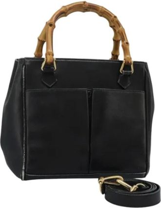 Gucci Pre-owned Handbags, female, Black, Size: ONE SIZE Pre-owned Leather handbags