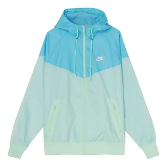 Nike Windrunner Full-Zip Drawstring Hoodie Blue DA0002-379
