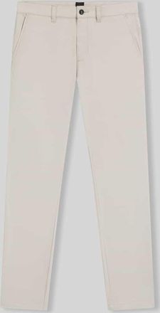 Boss Orange by Hugo Boss BOSS Orange Slim Fit Chino aus Baumwoll-Mix mit Leinen und Viskose-Anteil in Sand, Gr&ouml;&szlig;e 31/32