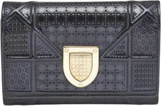 Dior Pre-owned Wallets, female, Blue, Size: ONE SIZE Pre-owned Diorama Wallet