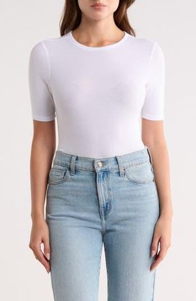 AG - Adriano Goldschmied Jane Fitted Crewneck T-Shirt in True White at Nordstrom Rack, Size X-Small