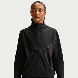 Nike Womens AeroSwift Aerogami Storm-FIT Running Jacket in Black | FZ3396-010