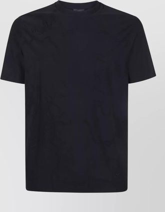 Emporio Armani short sleeves crew neck embroidered t-shirt