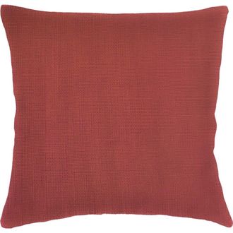 Anaya with Love So Soft Linen Euro Pillow with Down Alternative Insert in Rustic Red at Nordstrom, Size 26X26
