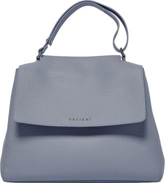 Orciani Stijlvolle Soft Media Tas - Dames - Handtassen - Blauw - ONE Size - Tassen