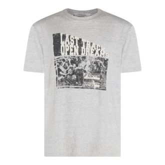 Golden Goose T-Shirts And Polos Blacks And Greys-Uomo