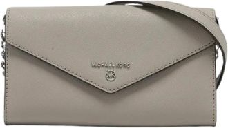 Michael Kors Pre-owned Cross Body Bags, female, Gray, Size: ONE SIZE Pre-owned Envelope Flap Crossbody Bag
