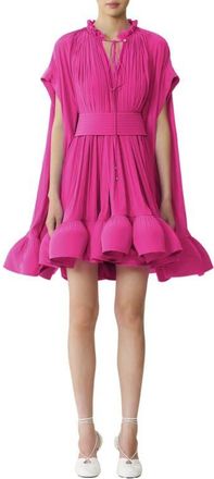Lanvin Short Charmeuse Dress in Fuchsia at Nordstrom, Size 42 Eu