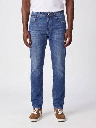 Incotex Jeans dritti in denim stretch