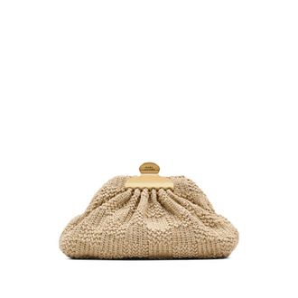 Marc Jacobs Clutches, female, Beige, Size: ONE SIZE The Summer Woven Glam Small Clutch