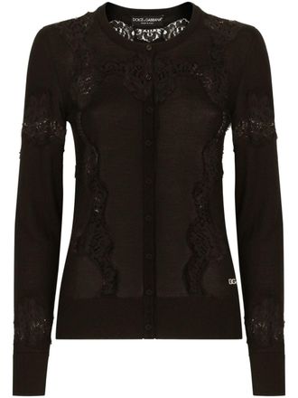 Dolce & Gabbana Cardigan DNA con inserti - Nero