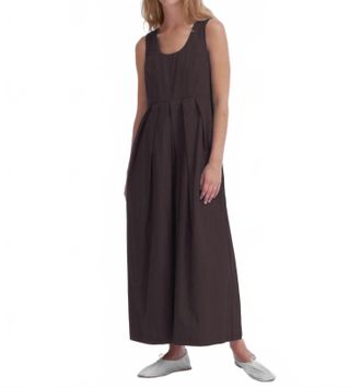 Sayaka Davis Wide Leg Jumpsuit In Chocolate
