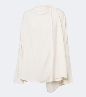 Toteme Blusa de cady drapeada