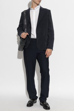 Giorgio Armani Blazer With Pockets, Mens, Navy Blue