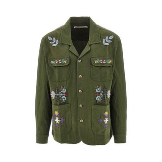 Baziszt Neon embroidery cotton shirt Man L