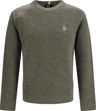 Moncler Wool Crewneck Sweater - Green