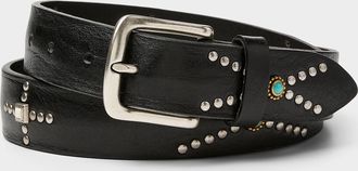 DA.D Mens Geo accent studded belt
