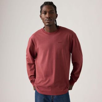 Levi's Long Sleeve Authentic Tee - Mens - XL - Red