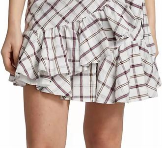 Veronica Beard Memphis Skirt In White Multi
