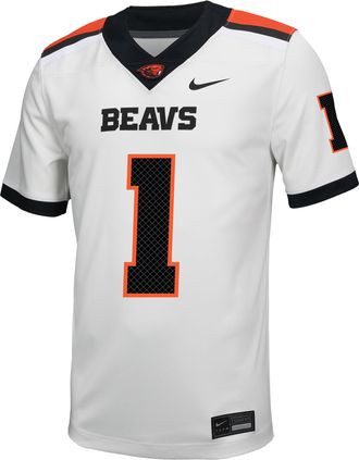 Nike Oregon State Nike Mens College Untouchable Game Jersey in White | P31811J372ORST-WHT