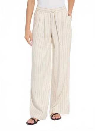Lyss&eacute; Iria Pleated Drawstring Wide Leg Pant In Summer Linea