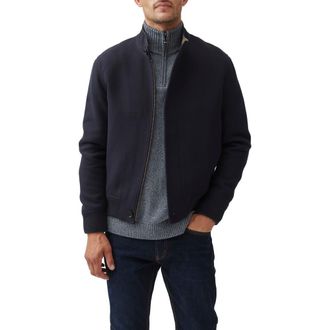 Rodd & Gunn Dellwood Cotton Zip-Up Bomber Jacket in Navy at Nordstrom Rack, Size Xxx-Large