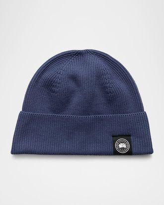 Canada Goose Men & apos;s Rib-Knit Cotton Beanie