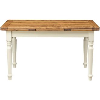 Biscottini International Biscottini - Dining Table Outdoor Table Garden Table 141x81 cm Extendable Table Solid Wood Table Rectangular Table Kitchen Table