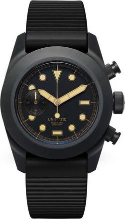 Unimatic Modello Tre Quartz Black Dial Mens Watch U3FB-ROPS