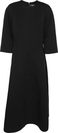 Max Mara Jersey midi-jurk - Zwart