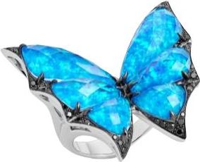 Stephen Webster Sapphire Crystal Haze Large Cocktail Ring Size M