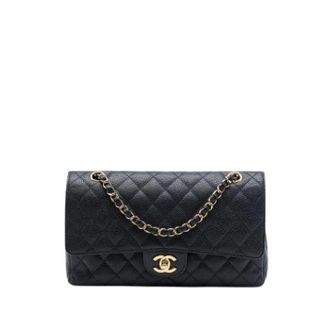 Chanel Pre-owned Classic Flap Bag - Dames - Pre-owned - Zwart - Maat: ONE Size Leer